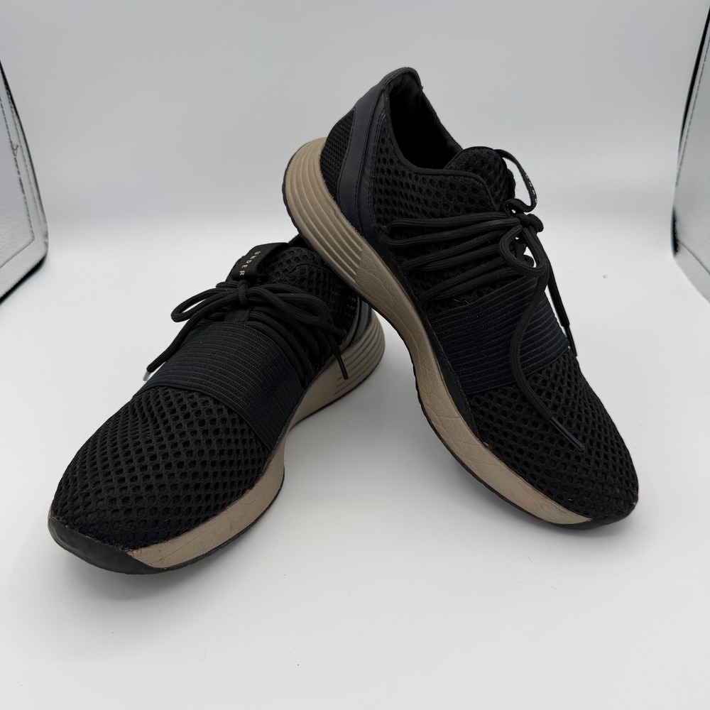 Under Armour Breathe Lace Mens 10.5 Excellent Black Tan Mesh Athletic Sneakers
